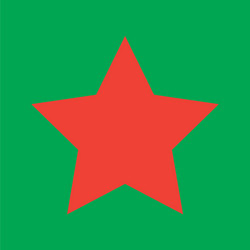 Flat style retro star icon Royalty Free Vector Image