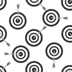 target with dart icon pattern vector image