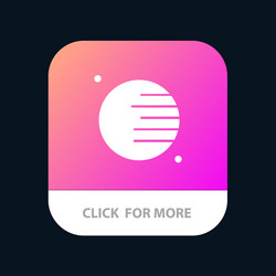 Astronomy planet space mobile app button android vector