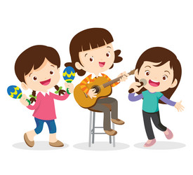 music kidsplay concept of school vector