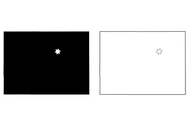 colorado co state map usa with capital city star Vector Image