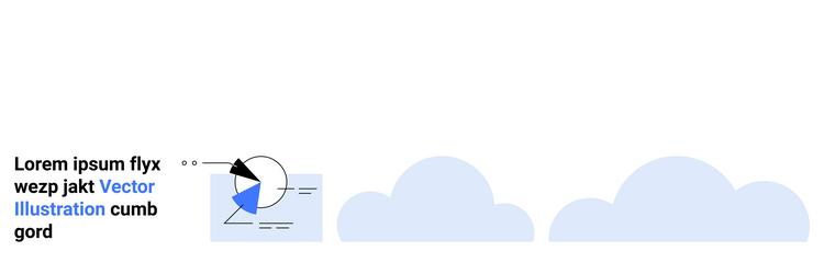 data analysis graph with insights and minimal vector image