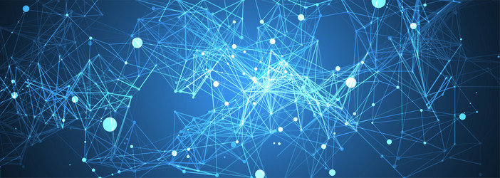 abstract polygonal background with connecting vector image