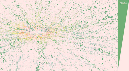point explode array with dynamic emitted vector image