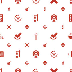 Test icons pattern seamless white background vector