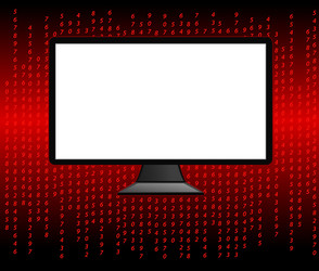 abstract computer code vector image