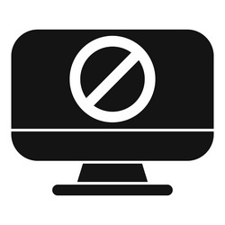 black desktop computer monitor displaying vector image