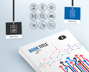 cv documents queue and user idea icons shopping vector