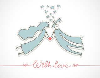 Loving man and woman vector