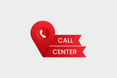 call center location map pin gps pointer marker vector image