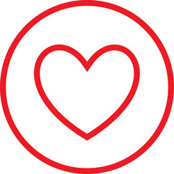 Heart symbol logo Royalty Free Vector Image - VectorStock