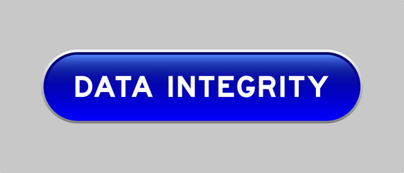 blue color capsule shape button with word data vector image