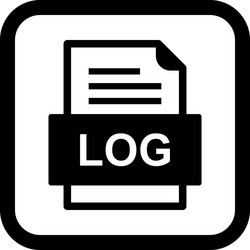 log file document icon vector image
