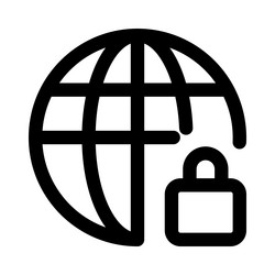 secure browsing on a website vector image