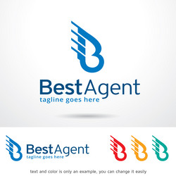 Letter b diamond logo design Royalty Free Vector Image