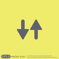 Two arrow up sign vector