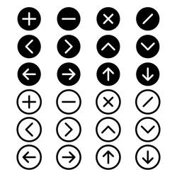 universal web and app icon set simple vector image