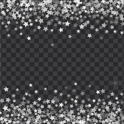 Abstract pattern of random falling stars vector