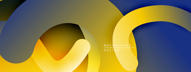 abstract design features overlapping curved vector image