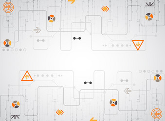 Abstract technology circuit board communication vector