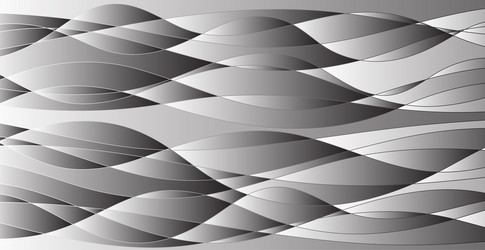 Hand drawn lines abstract pattern wave simple vector