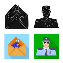 isolated object virus and secure symbol set vector image