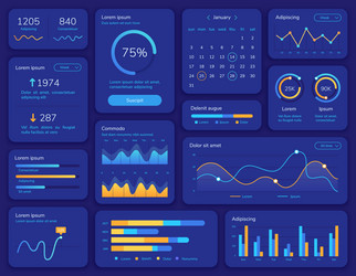 hud interface futuristic ui screen with data vector