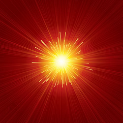 Red sunburst poster Royalty Free Vector Image - VectorStock