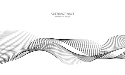 abstract wave element for design digital vector image