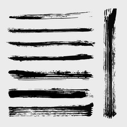 Grunge Brush Set Vector Image