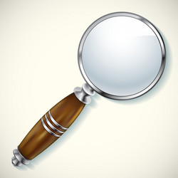 Magnifying lens search vector