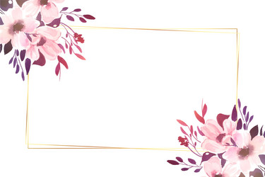 decorative beautiful flowers background with text Vector Image