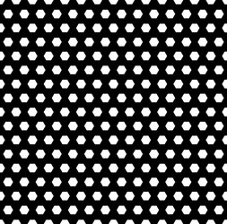 monochrome seamless pattern simple hexagonal vector image