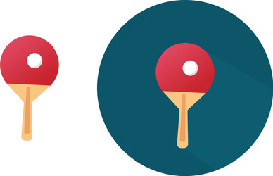 Blue table tennis racket on a white background Vector Image