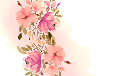 Watercolor Floral Background vector