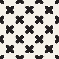 seamless pattern repeating geometric elements vector image