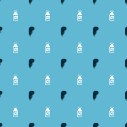 set scanner scanning bar code and bottle with milk vector image