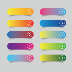 empty web button set vector image