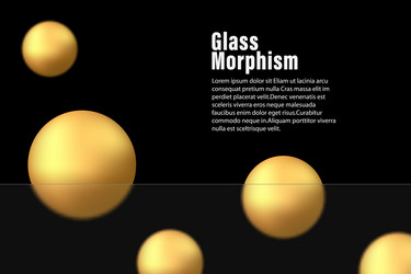 glass morphism effect banner made of transparent vector