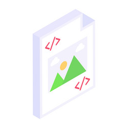 coding file vector image