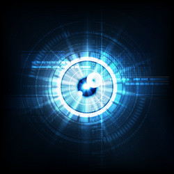 Technological Eye Scan – Security Data vector
