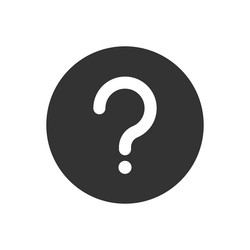 Question mark glyph icon vector