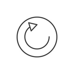 refresh icon set rotation arrow symbol repeat vector image