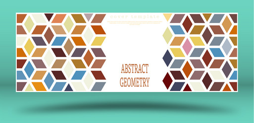 abstract color geometric design layout vector image