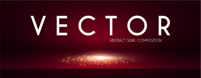 empty scene with shining light effect theasures vector image