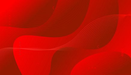 red gradient abstract waves background vector image