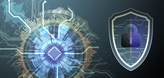 technological abstract background on the topic vector image