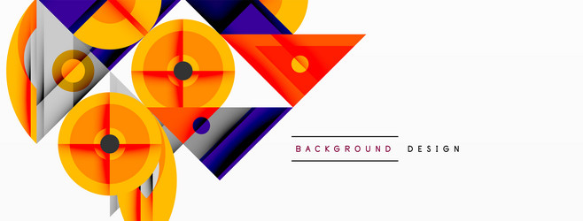 geometric abstract composition with intersecting vector image