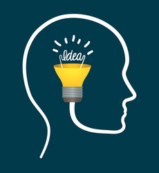 idea and think different design vector image