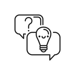 Q&A Icon - Answers and Questions vector